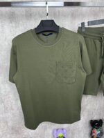 “Louis Vuitton” Signature Pocket Shortsuit (Зелено) - Image 2