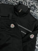 “Moncler” Triacetate Zip-Up Екип (Черно) - Image 5