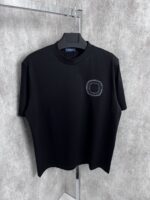 “Stefano Ricci” Logo-Embroidered Тениска (Черно)