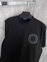 “Stefano Ricci” Logo-Embroidered Тениска (Черно) - Image 2