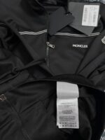“Moncler” Triacetate Zip-Up Екип (Черно) - Image 8