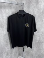 “Stefano Ricci” Embroidered Logo Тениска (Черно)