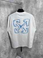 “Off-White” Sketch Arrow Print Тениска (Бяло)