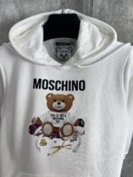 “Moschino” Logo Print Дамски Суичър (Бяло) - Image 2