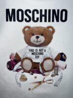 “Moschino” Logo Print Дамски Суичър (Бяло) - Image 3