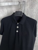 “Louis Vuitton” Damier Signature Regular Fit Polo Shirt (Черно) - Image 3