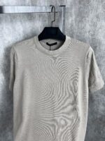 “Louis Vuitton” Signature Crewneck Knitted T-Shirt (Бежево) - Image 2