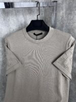“Louis Vuitton” Signature Crewneck Knitted T-Shirt (Бежево) - Image 3