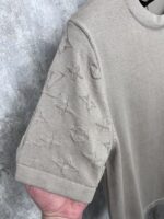 “Louis Vuitton” Signature Crewneck Knitted T-Shirt (Бежево) - Image 4