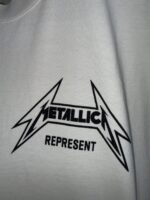 “Represent” x Metallica 40 Year Anniversary Print Medium Fit Washed T-Shirt - Image 6