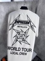 “Represent” x Metallica 40 Year Anniversary Print Medium Fit Washed T-Shirt - Image 4