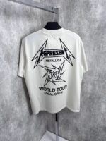 “Represent” x Metallica 40 Year Anniversary Print Medium Fit Washed T-Shirt - Image 2