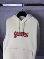 “Off-White” A.C. Milan Arrow Print Classic Fit Hoodie (Крем) - Image 3