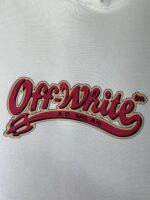 “Off-White” A.C. Milan Arrow Print Classic Fit Hoodie (Крем) - Image 5