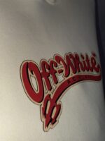 “Off-White” A.C. Milan Arrow Print Classic Fit Hoodie (Крем) - Image 6