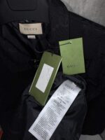 “Gucci” Jumbo GG Canvas Classic Fit Сезонно Яке (Черно) - Image 12