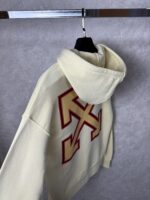 “Off-White” A.C. Milan Arrow Print Classic Fit Hoodie (Крем) - Image 9