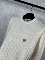 “Casablanca” Merino Padded Пуловер (Екрю) - Image 3