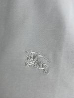 “Burberry” EKD Logo Embroidered Classic Fit T-Shirt (Бяло) - Image 3