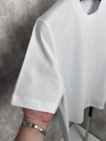 “Burberry” EKD Logo Embroidered Classic Fit T-Shirt (Бяло) - Image 6