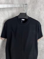 “Burberry” Ellison Logo Detail Oversize Fit T-Shirt (Черно) - Image 2