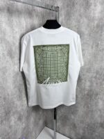 “Amiri” Bandana Logo Embroidered Regular Fit T-Shirt (Бяло)