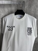 “Off-White” c/o Virgil Abloh Kit New York Print Regular Fit T-Shirt (Бяло) - Image 3