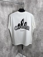 “Off-White” c/o Virgil Abloh Kit New York Print Regular Fit T-Shirt (Бяло) - Image 2