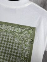 “Amiri” Bandana Logo Embroidered Regular Fit T-Shirt (Бяло) - Image 9