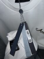 “Amiri” Bandana Logo Embroidered Regular Fit T-Shirt (Бяло) - Image 10