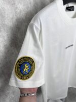 “Balenciaga” Uniform Merch Medium Fit T-Shirt (Бяло) - Image 5