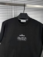 “Stone Island” Logo Print Classic Fit T-Shirt (Черно) - Image 4