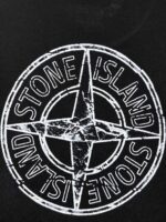 “Stone Island” Logo Print Classic Fit T-Shirt (Черно) - Image 5