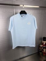 “Christian Dior” CD Icon Logo Embroidered Classic Fit T-Shirt (Бебешко Синьо)