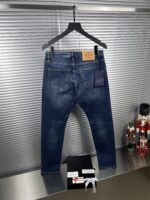 “Prada” Pocket Triangle Logo Detail Slim-Fit Denim Jeans - Image 2