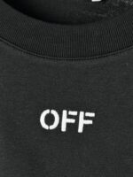 “Off-White” Stitch Arrangement Logo Embroidered Oversize Fit T-Shirt (Черно) - Image 8