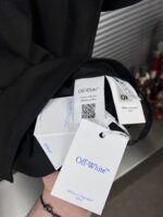 “Off-White” Stitch Arrangement Logo Embroidered Oversize Fit T-Shirt (Черно) - Image 9
