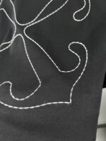 “Off-White” Stitch Arrangement Logo Embroidered Oversize Fit T-Shirt (Черно) - Image 6